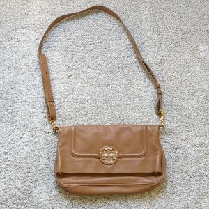 Tory Burch Brown Leather Shoulder Bag - EUC